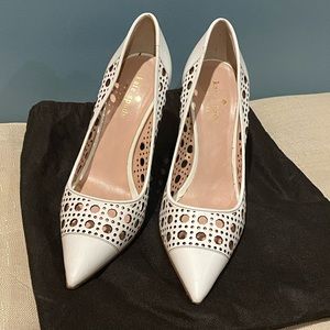 Kate Spade White Heels